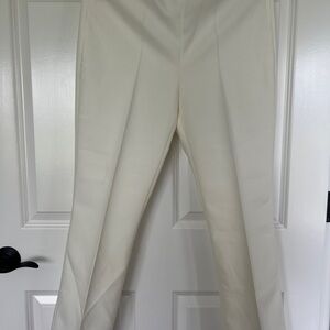 NWT ZARA Cropped white Elegant Trousers
